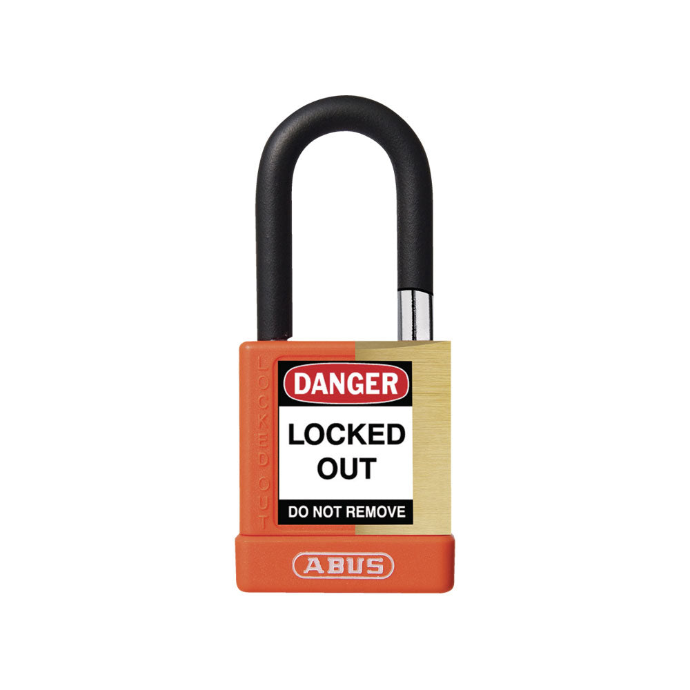 ABUS - 74M/40 - Nylon-Covered Aluminum Core Padlock - 1-1/2 Inch Shackle with Optional Keying and Optional Finish