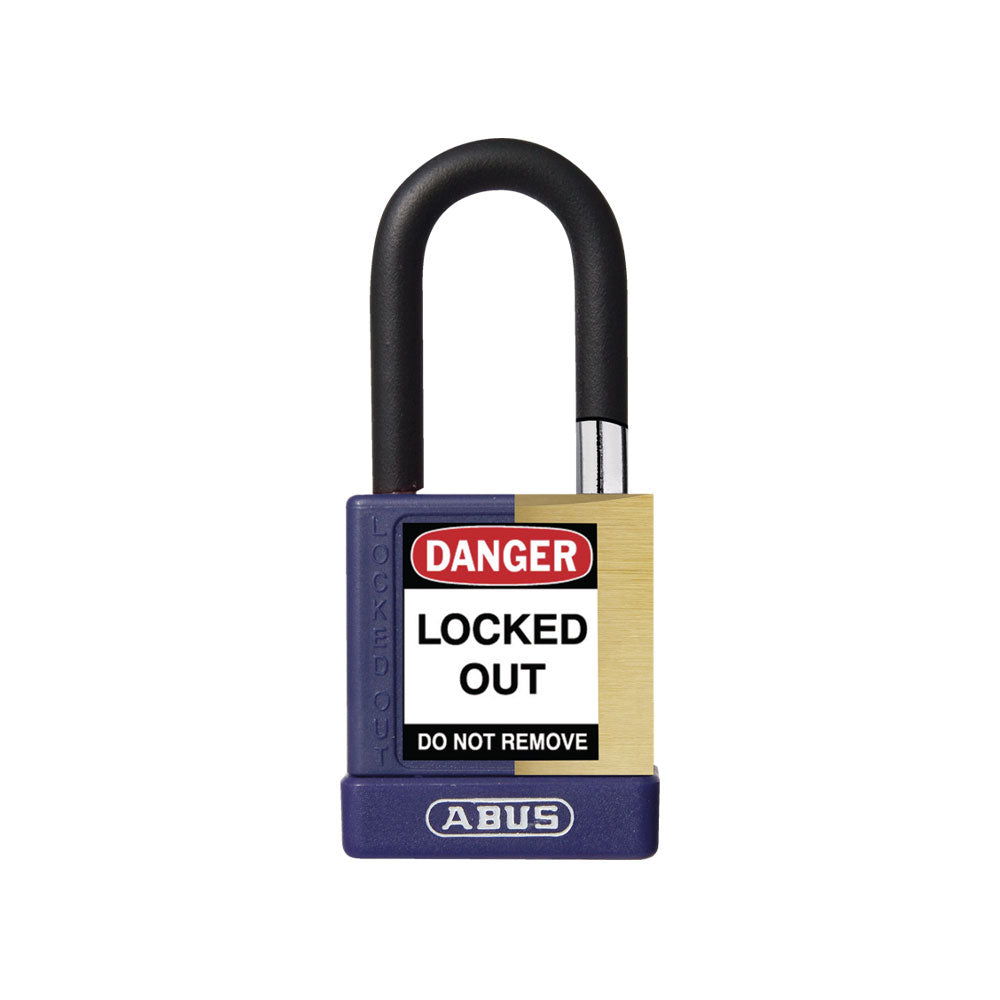 ABUS - 74M/40 - Nylon-Covered Aluminum Core Padlock - 1-1/2 Inch Shackle with Optional Keying and Optional Finish