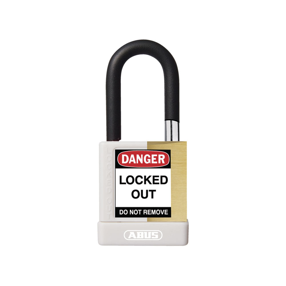 ABUS - 74M/40 - Nylon-Covered Aluminum Core Padlock - 1-1/2 Inch Shackle with Optional Keying and Optional Finish