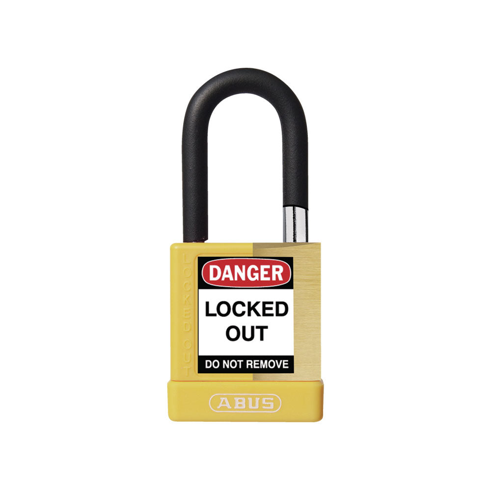 ABUS - 74M/40 - Nylon-Covered Aluminum Core Padlock - 1-1/2 Inch Shackle with Optional Keying and Optional Finish