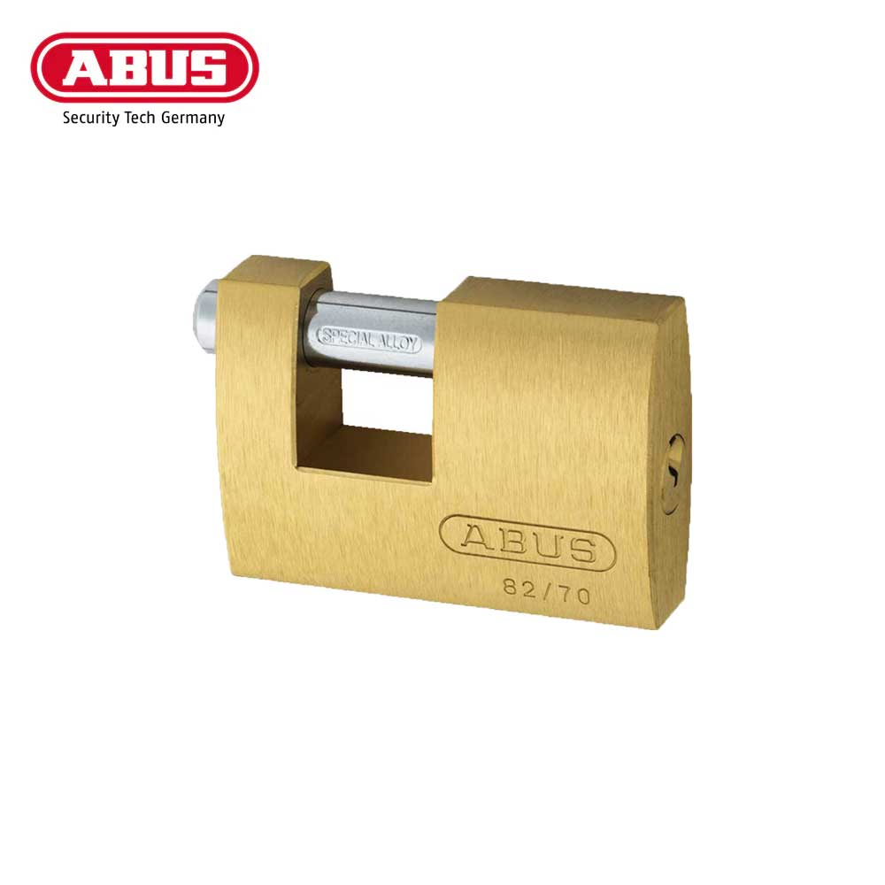 ABUS - 82/70 - Automatic Locking Brass Padlock with Optional Keying - 2-25/32 Inch Width