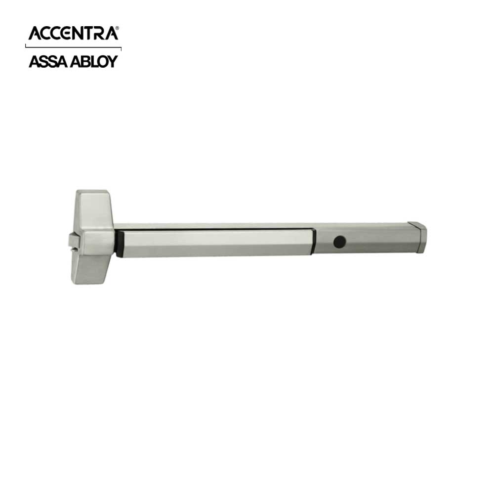 ACCENTRA - 7105 - Rim Exit Devices 7100 Series with Cylinder Dogging and 121NL Nightlatch Trim Fire Rated - 36 Device - Satin Stainless Steel