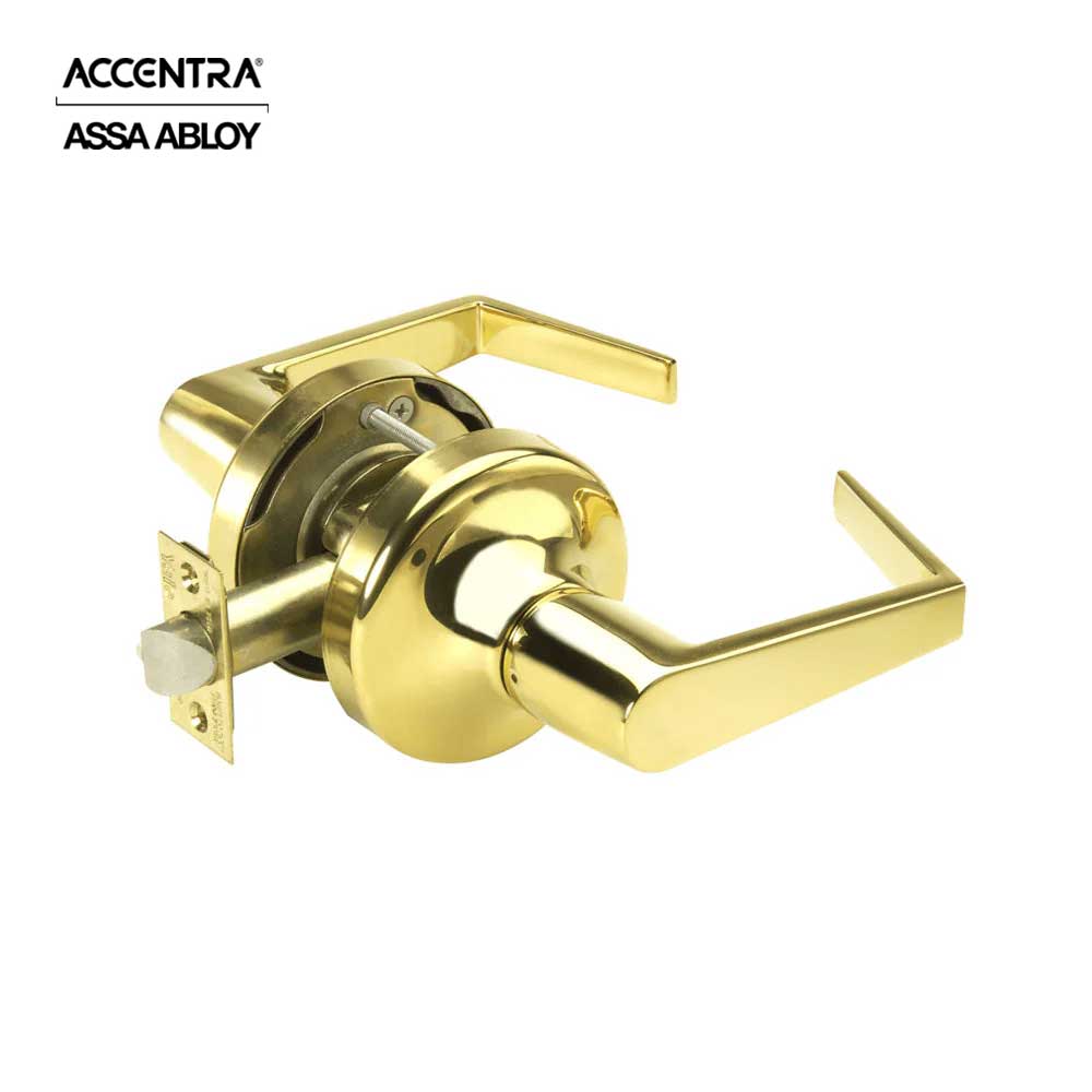 ACCENTRA - AU5301LN - Passage/Closet Latch Cylindrical Lock with Augusta Lever and Non-Keyed - Grade 2
