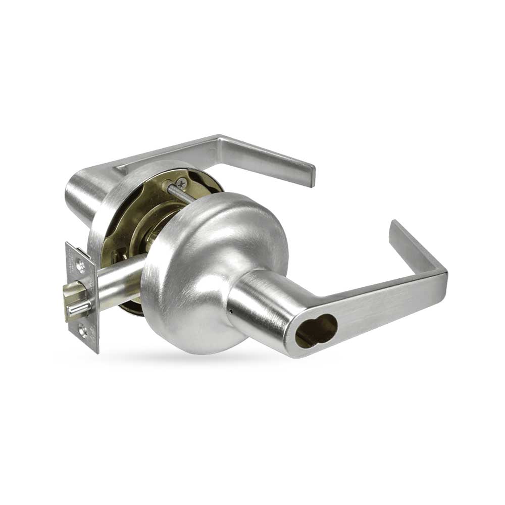 ACCENTRA - Cylindrical Lock Lever Set for Entrance with Augusta Lever - Grade 2 - 626 (Satin Chrome)