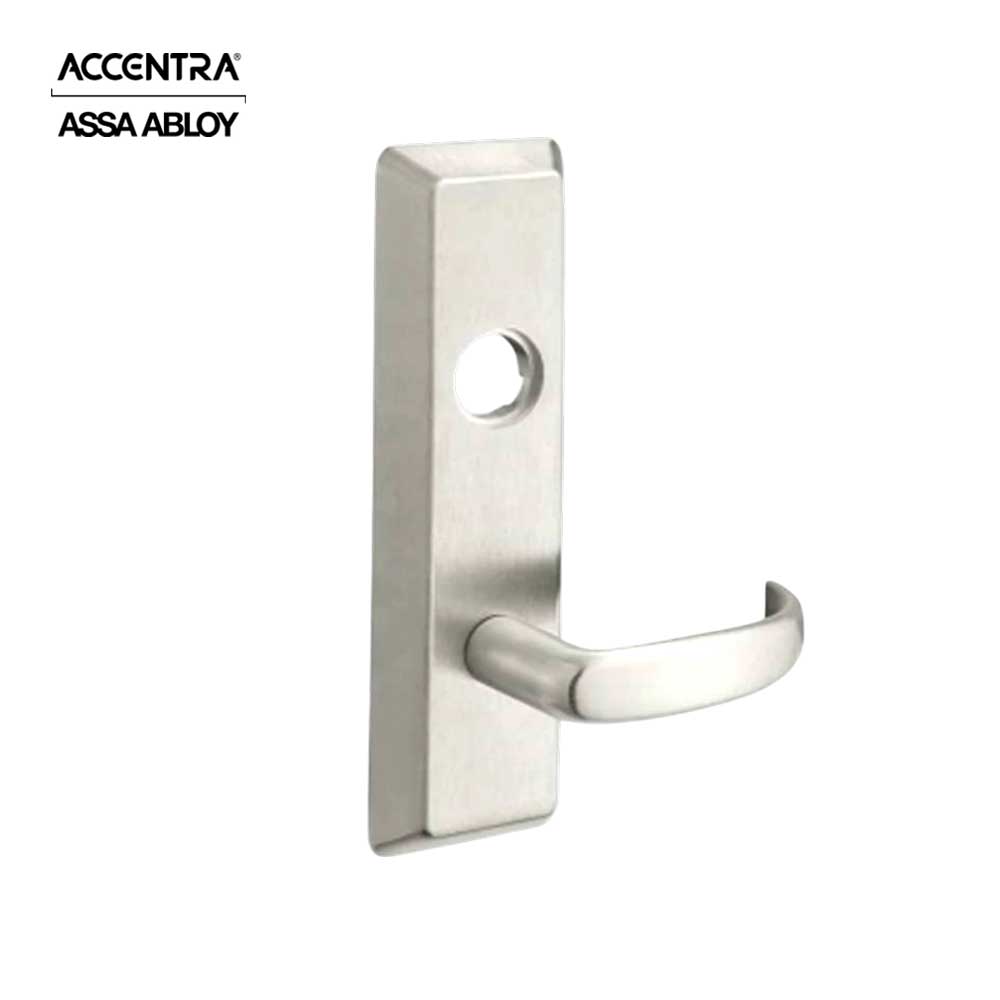 ACCENTRA - PB626F - Escutcheon Trim - Classroom (08)/Storeroom (09) - Less Cylinder - Pacific Beach Lever - LHR - 630 (Satin Stainless Steel)