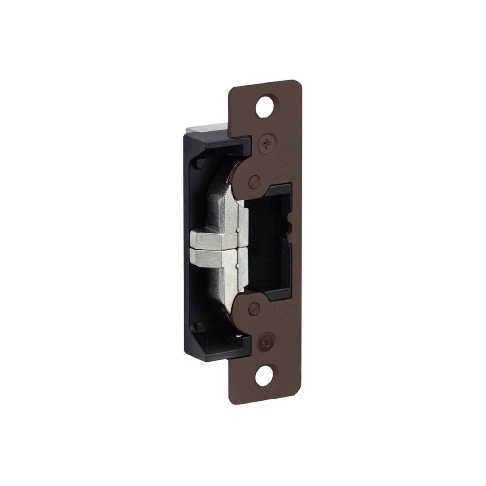 Adams Rite - 7400-313 - Electric Strike For Cylindrical Locks and 4-7/8 Faceplate with Radius Corners - 313 (Dark Bronze Anodized Aluminum)