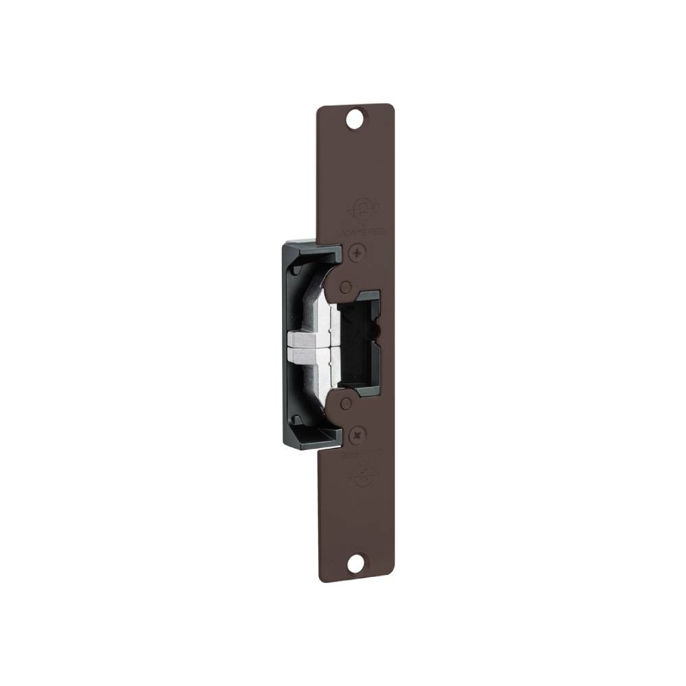 Adams Rite - 7430-313 - Electric Strike For Cylindrical Locks and 6-7/8 Faceplate with Radius Corners - 313 (Dark Bronze Anodized Aluminum)