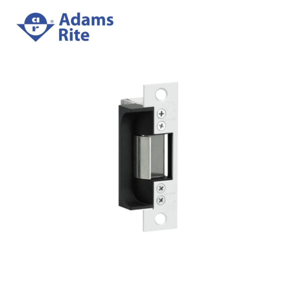 Adams Rite - 7440-628 - Electric Strike For Cylindrical Locks and 4-7/8 Faceplate with Square Corners - 628 (Satin Aluminum Clear Anodized Finish)