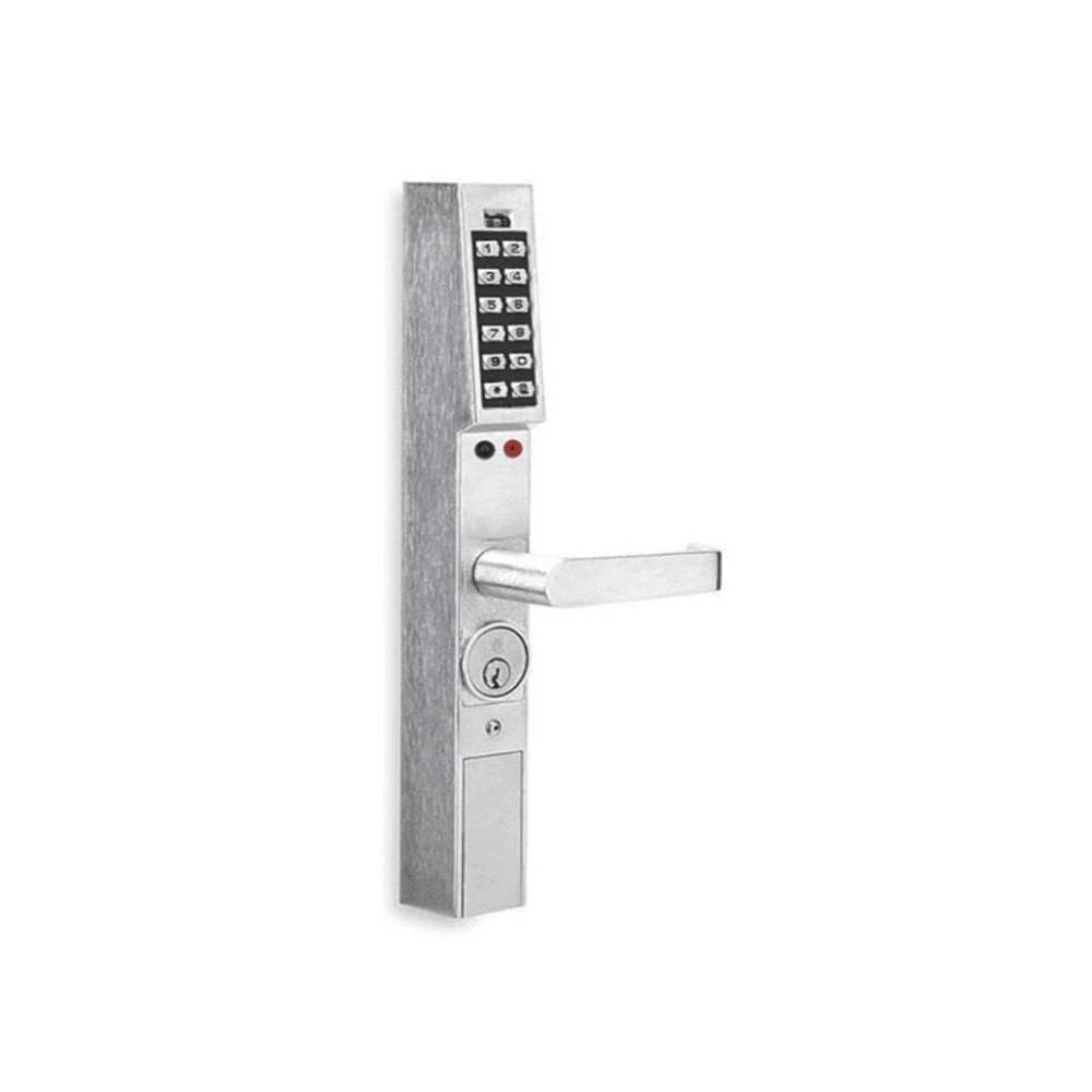 Alarm Lock - DL1300-26D1 - Trilogy Narrow Stile Pin Keypad Lever Lock Audit Trail - Grade 1 - Satin Chrome Finish