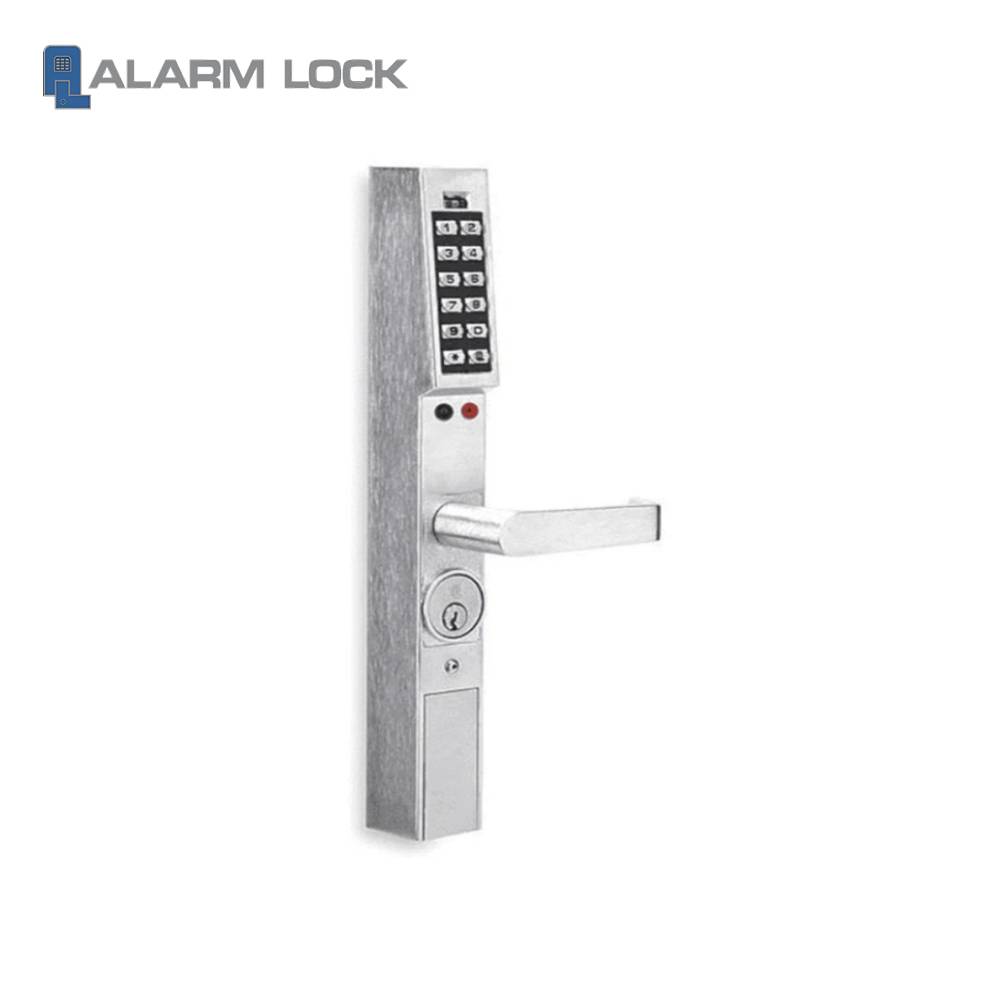 Alarm Lock - DL1300-26D1 - Trilogy Narrow Stile Pin Keypad Lever Lock Audit Trail - Grade 1 - Satin Chrome Finish