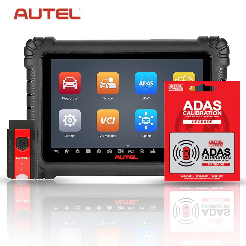 AUTEL - MaxiSYS 906MAX Professional Diagnostic Tablet with Bluetooth VCI and MaxiSys ADAS Software Upgrade (TCP)