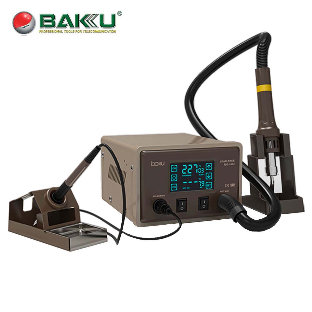 Baku - BA-9852 - 2-in-1 Hot Air Rework and Soldering Iron Station