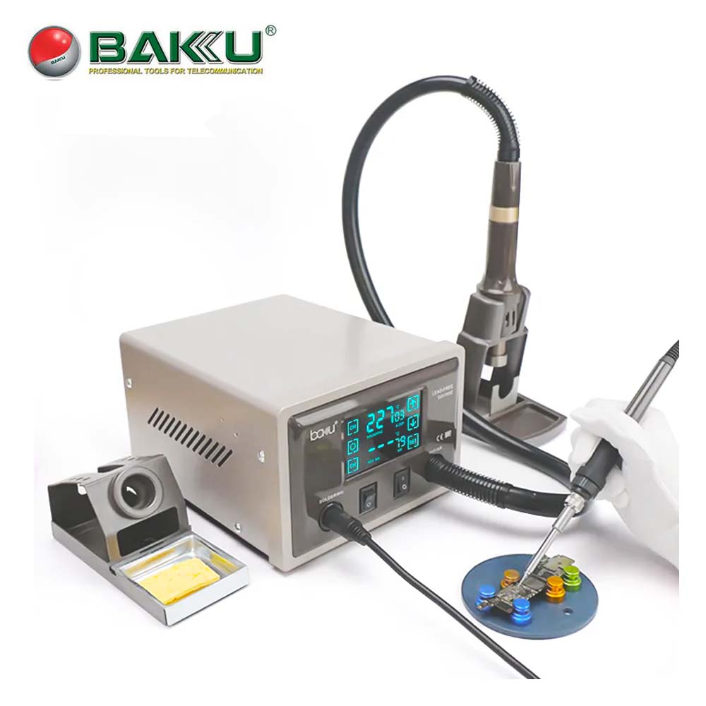 Baku - BA-9852 - 2-in-1 Hot Air Rework and Soldering Iron Station