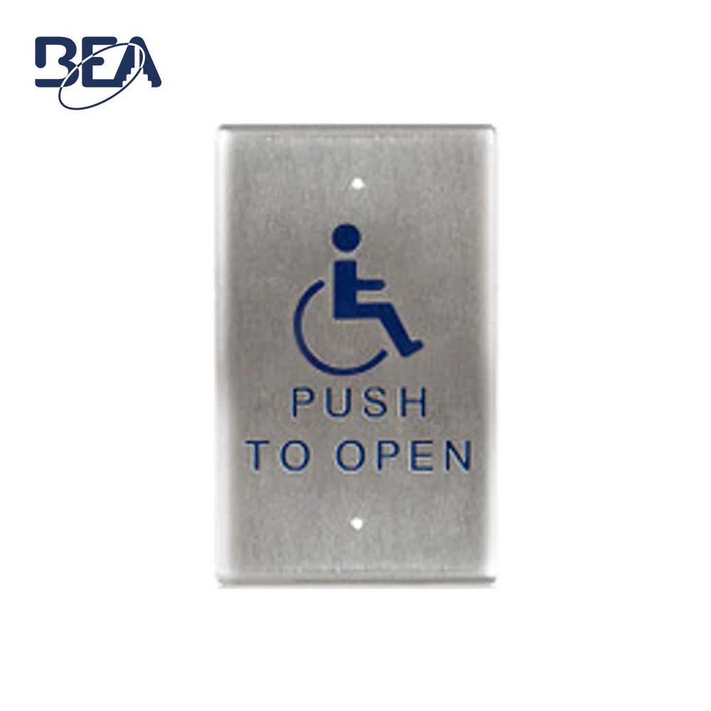 BEA - 10PBO241 - Single Gang Push Plates 2.75 Inch by 4.5 Inch Stainless Steel