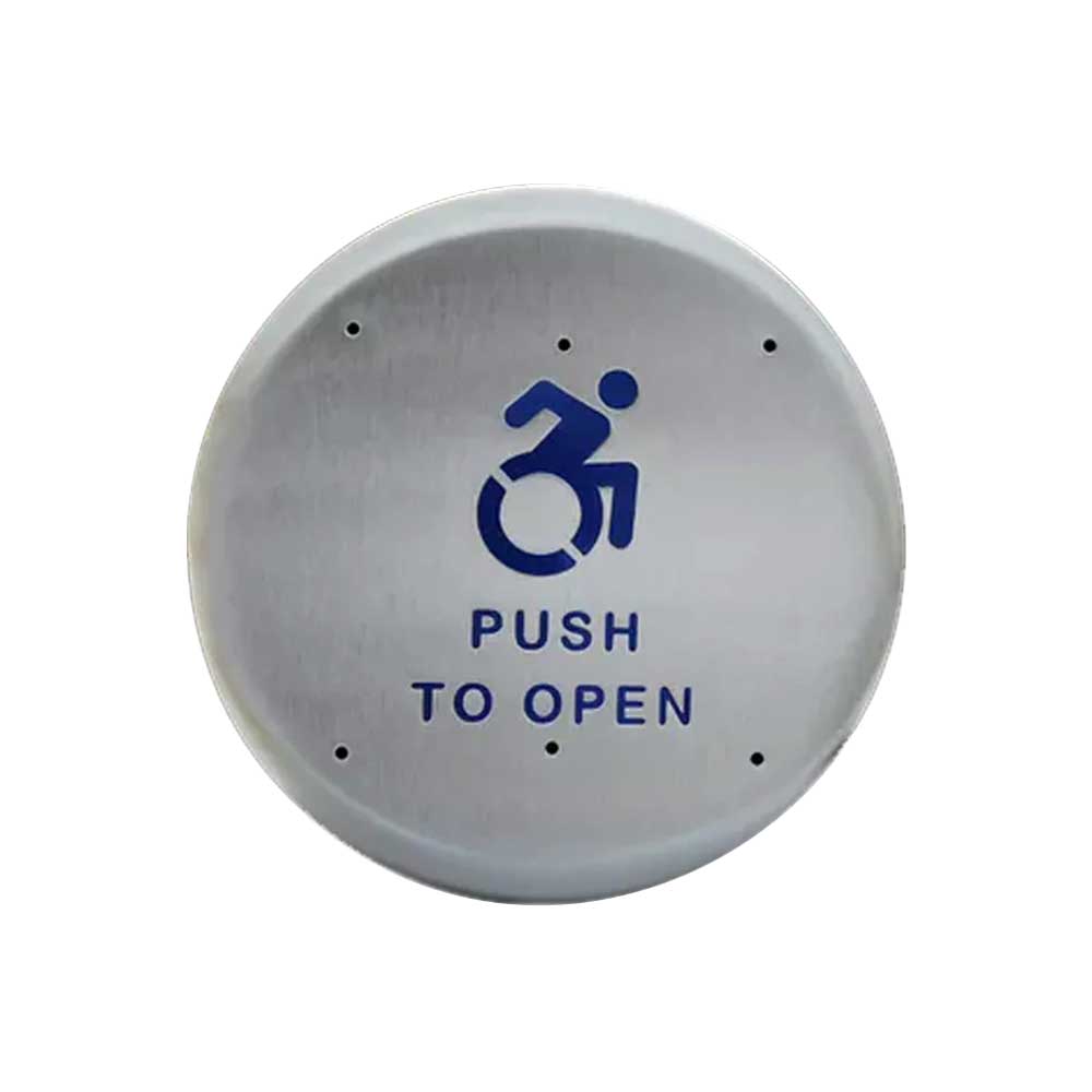 BEA - 10PBR - Round Push Plates 6 Inch Stainless Steel