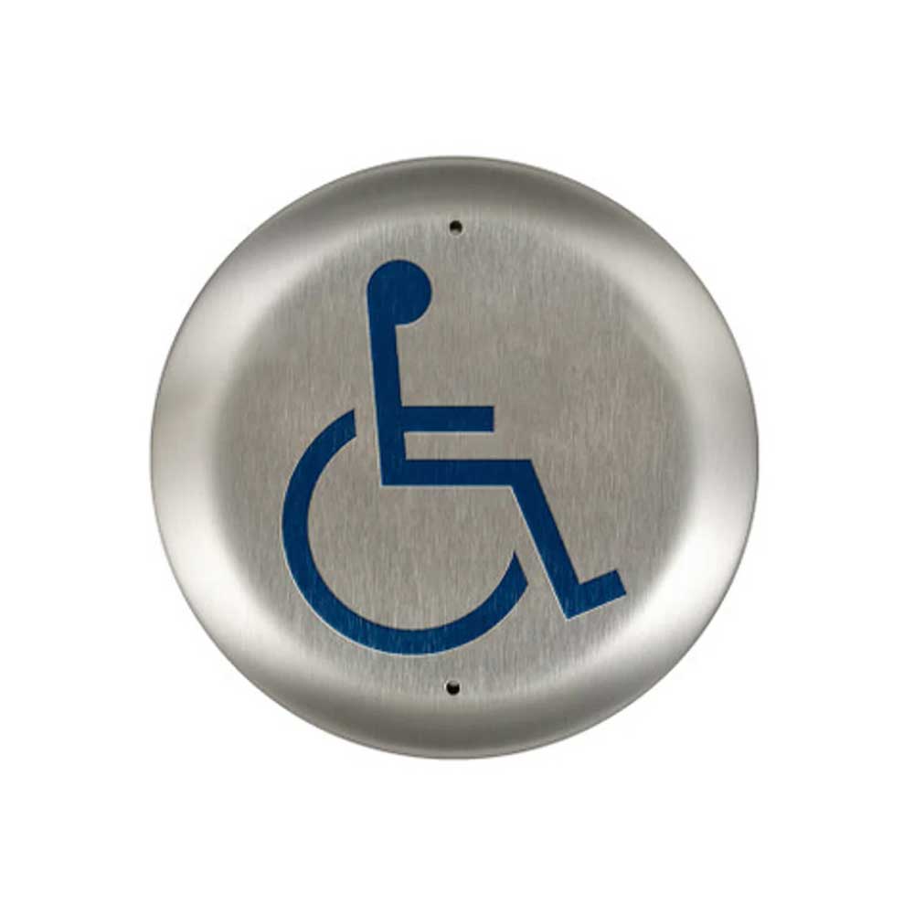 BEA - 10PBR45 - Round Push Plates 4.5 Inch Stainless Steel