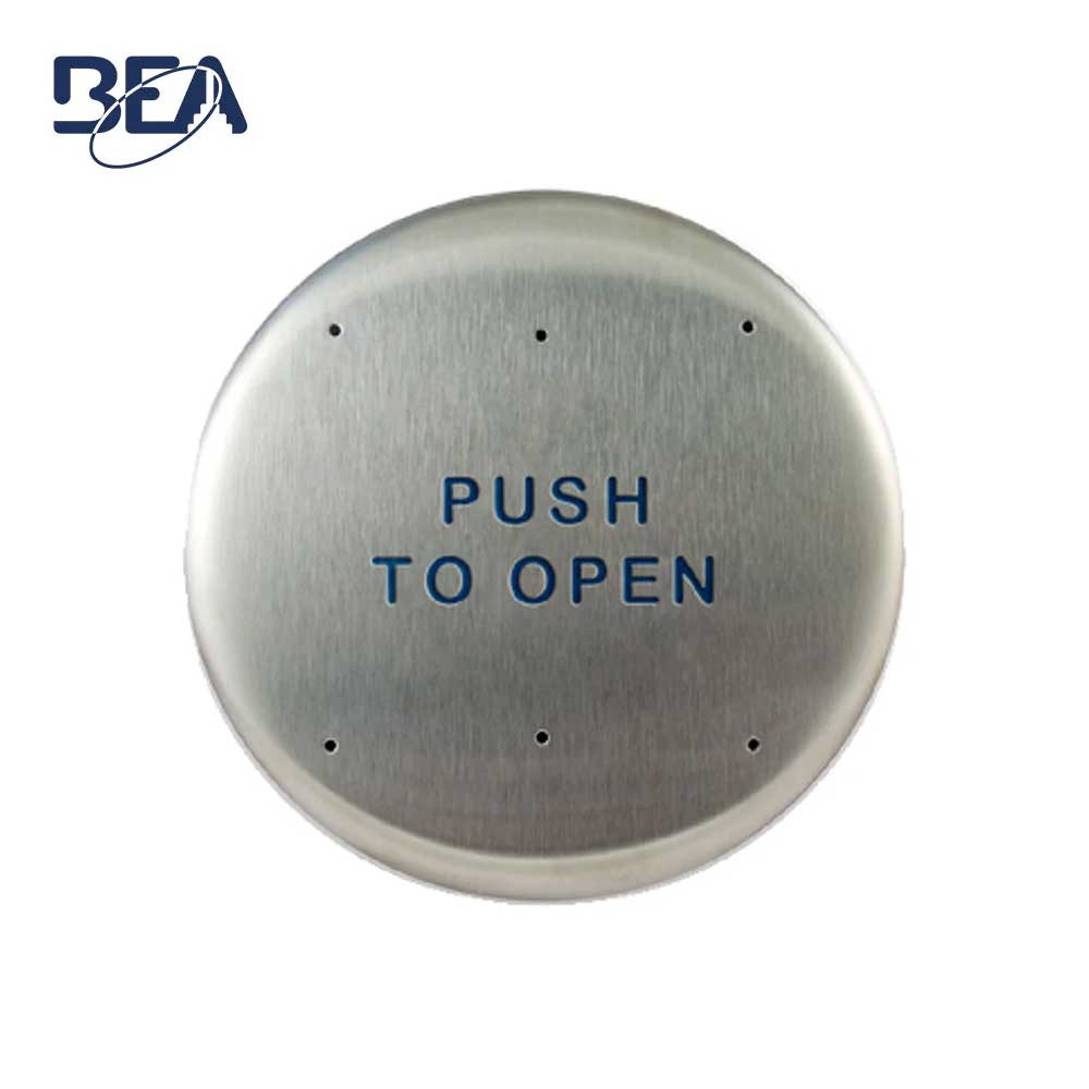 BEA - 10PBR - Round Push Plates 6 Inch Stainless Steel