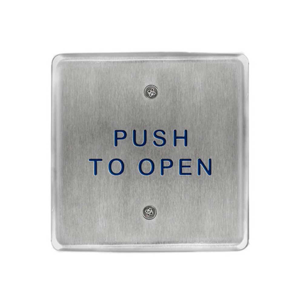 BEA - 10PBS45 - Square Push Plates 4.5 Inch Stainless Steel