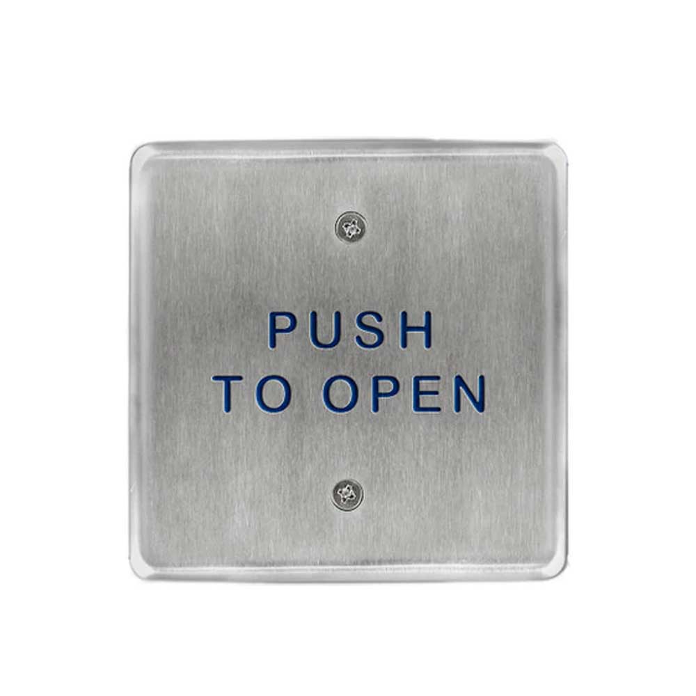 BEA - 10PBS - Squae Push Plates 4.5 Inch Stainless Steel