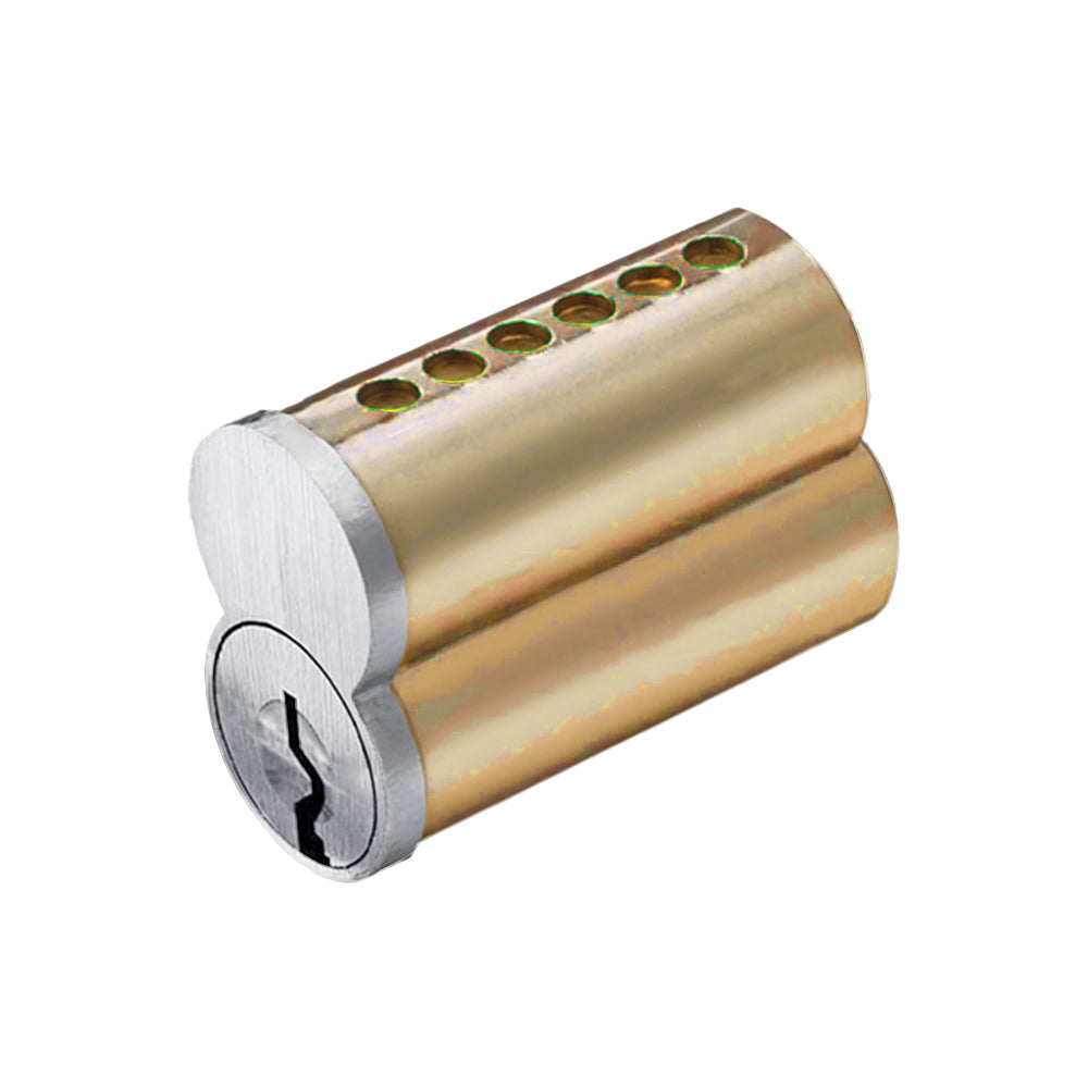 BEST - 1C6A1626 - SFIC- Small Format Interchangeable Core - 6 Pin - Uncombinated (No Pins) - A Keyway - Satin Chrome