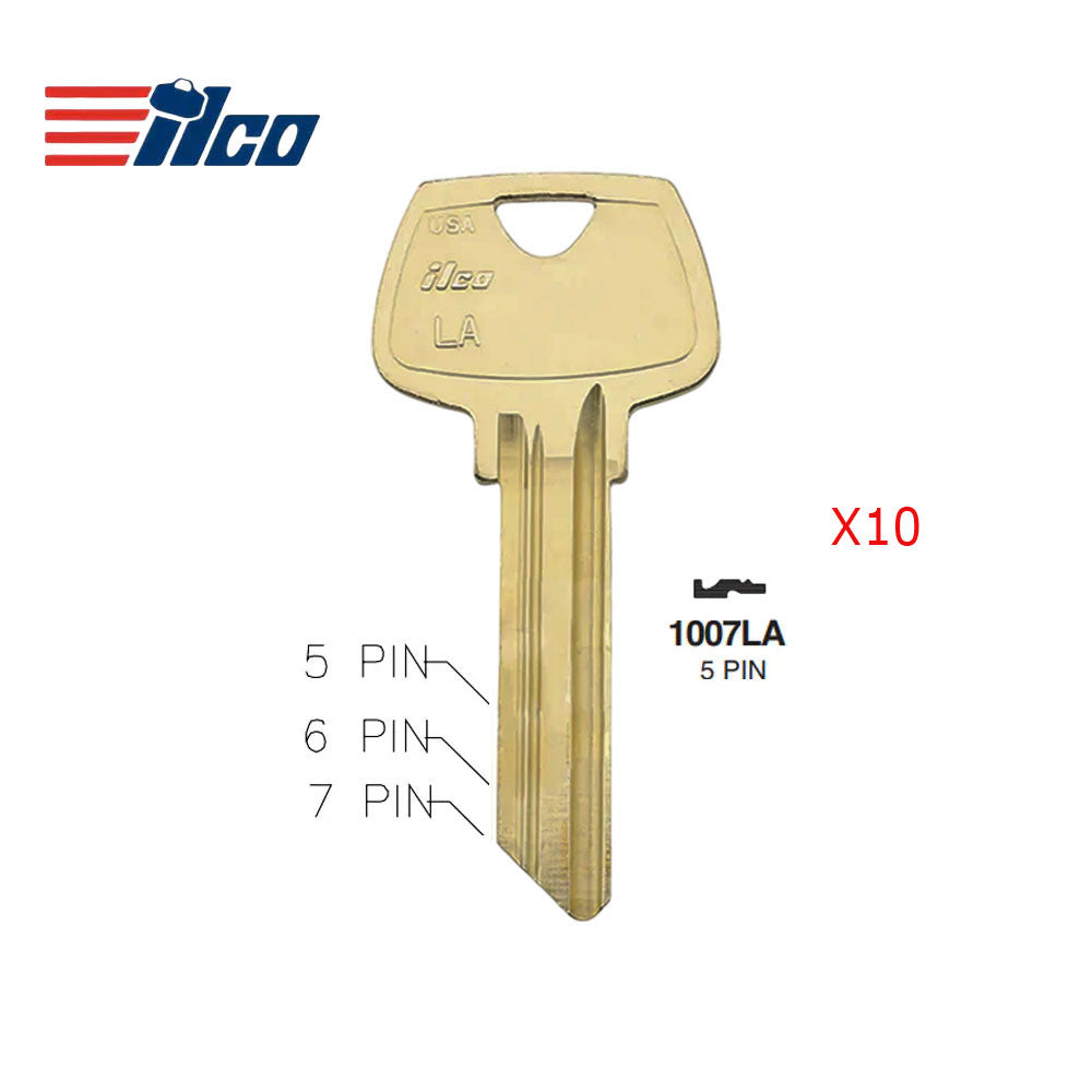 1007LA 5-Pin Sargent Commercial & Residencial Key Blank - SAR-8 / 1007LA (Packs of 10)