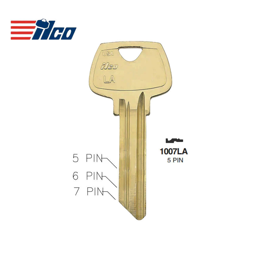 1007LA 5-Pin Sargent Commercial & Residencial Key Blank - SAR-8 / 1007LA