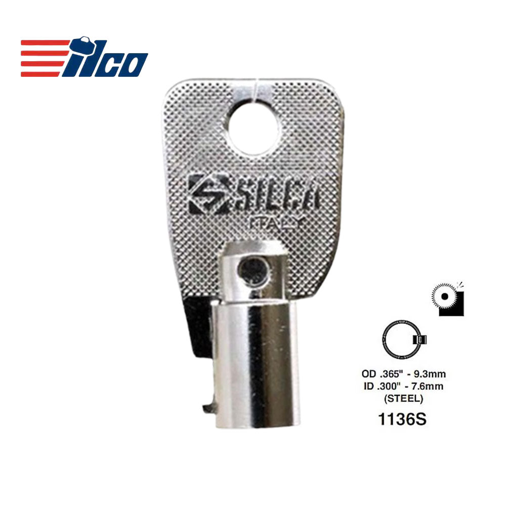 ILCO Small Ace Tubular Key Blank 1136S