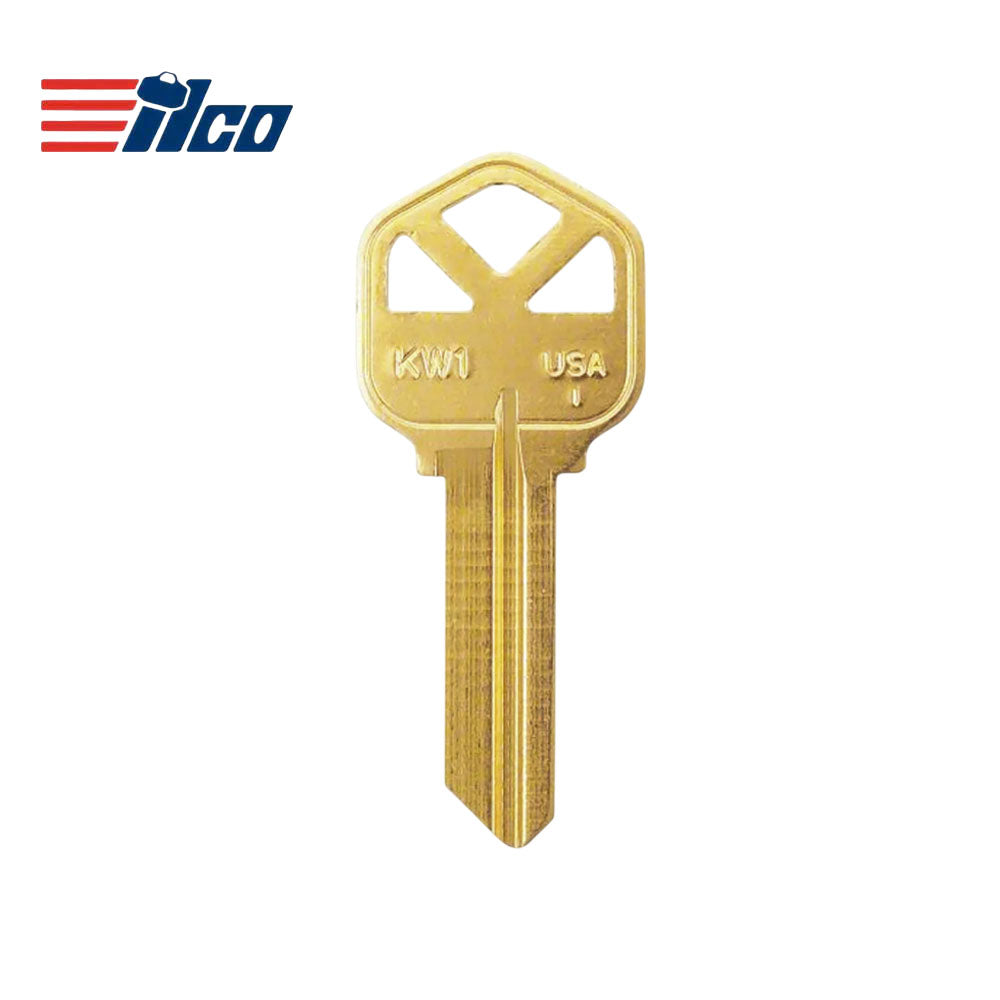 ILCO 1176 Kwikset Brass Key Blank - KW1
