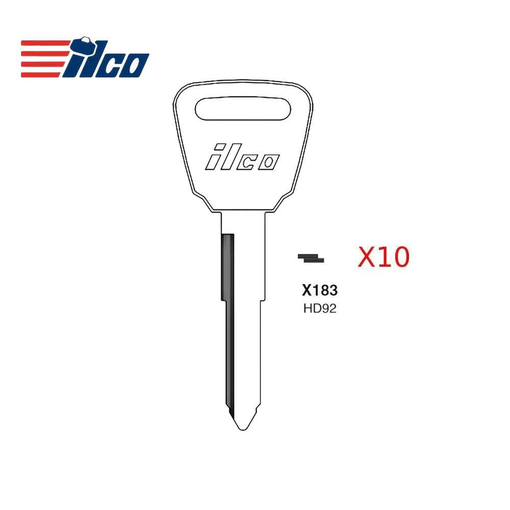 Acura Key Blank - HOND-40D / HD92 (Packs of 10)
