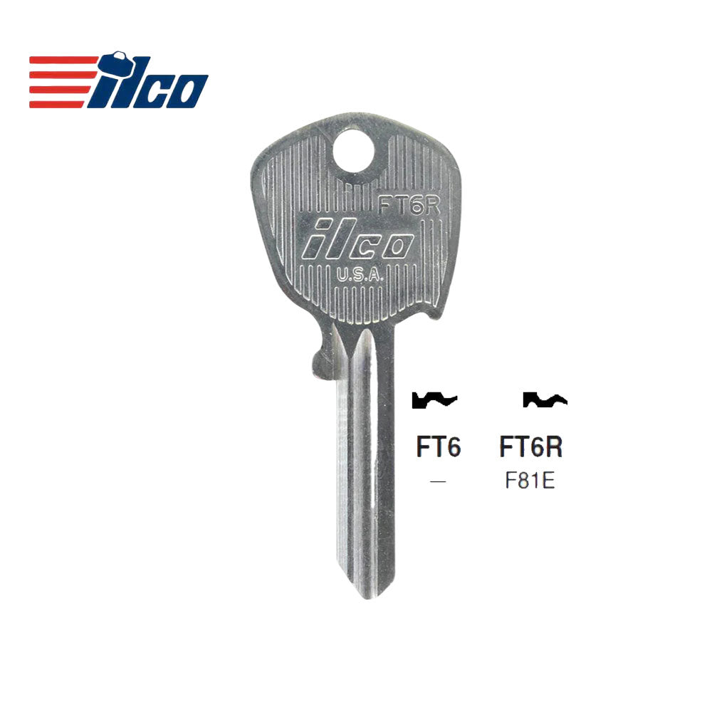 ILCO FT6R Aprilia, British Leyland, Fiat, Jaguar, Nissan Key Blank - AF-53866012