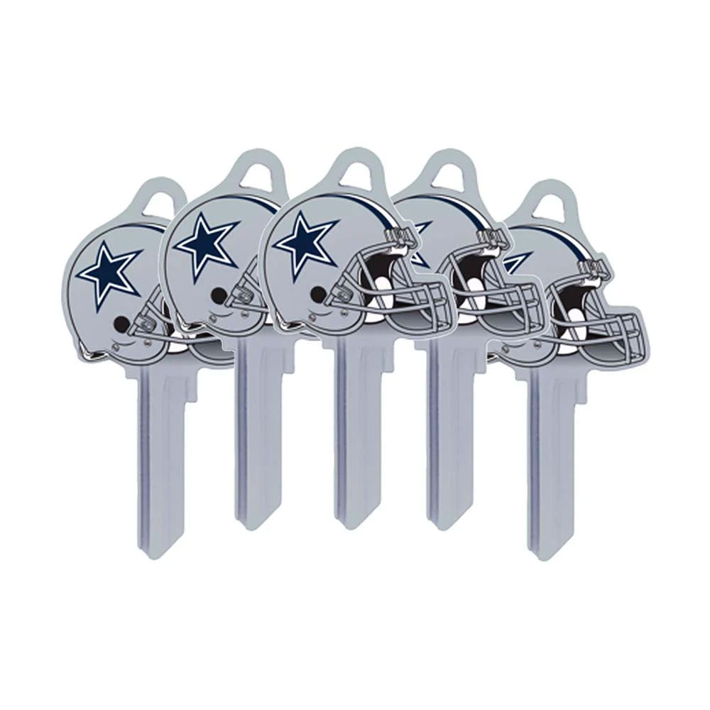 ILCO - NFL-KW1 TeamKeys - Helmet Edition Key Blank - Dallas Cowboys (5 Pack)