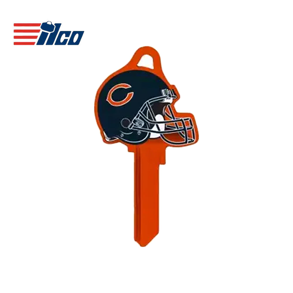 ILCO - NFL-KW1 TeamKeys - Helmet Edition Key Blank - Chicago Bears