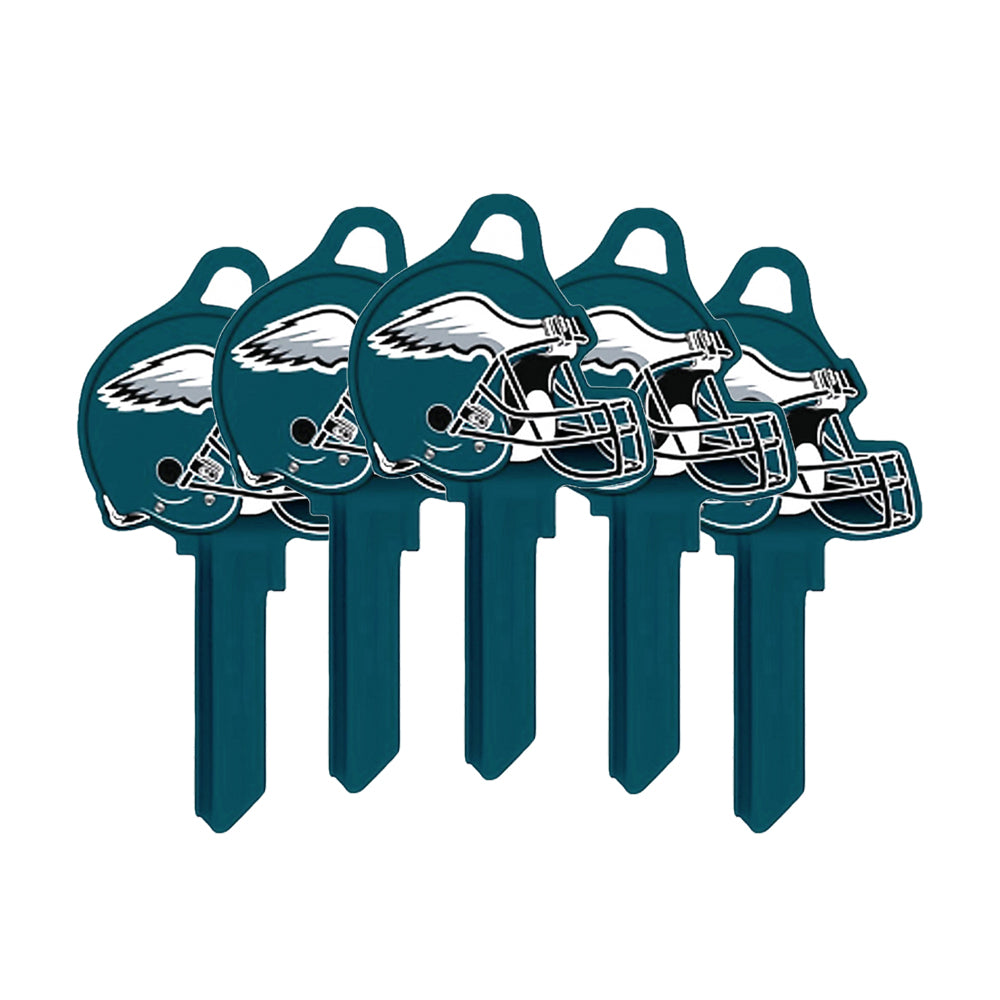 ILCO - NFL-KW1 TeamKeys - Helmet Edition Key Blank - Philadelphia Eagles (5 Pack)