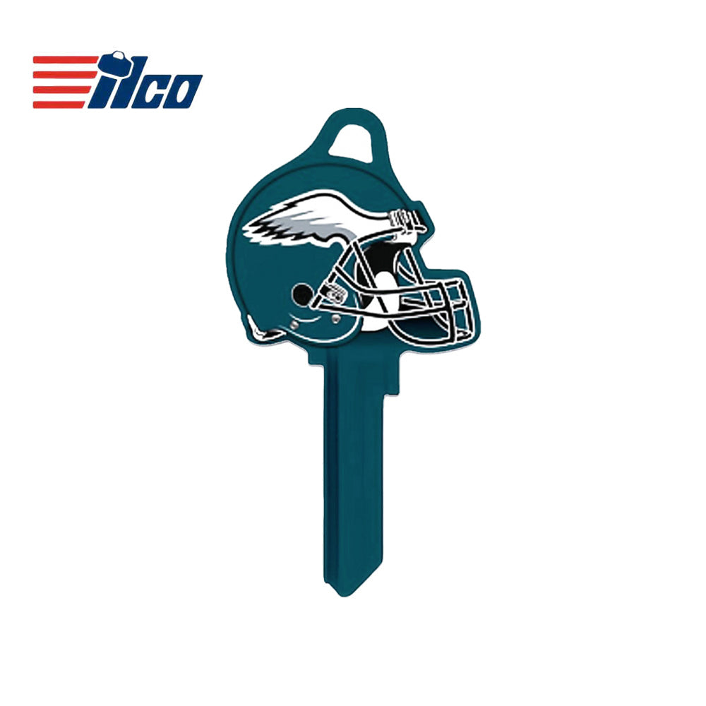 ILCO - NFL-KW1 TeamKeys - Helmet Edition Key Blank - Philadelphia Eagles