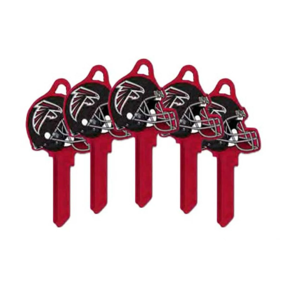 ILCO - NFL-KW1 TeamKeys - Helmet Edition Key Blank - Atlanta Falcons - Pack of 5