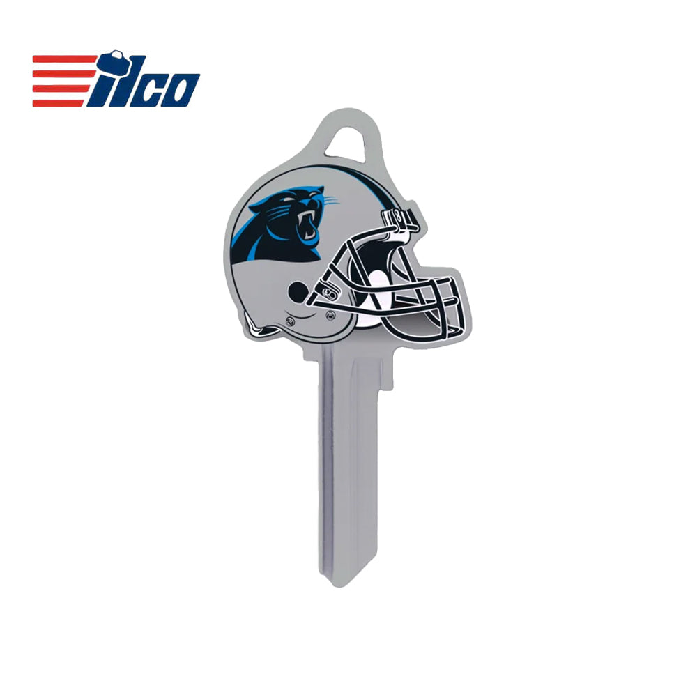 ILCO - NFL-KW1 TeamKeys - Helmet Edition Key Blank - Carolina Panthers