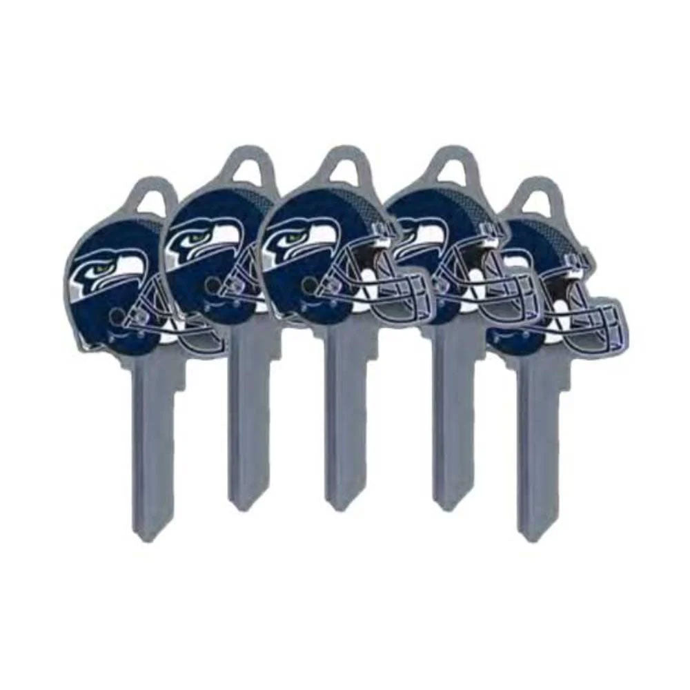 ILCO - NFL-KW1 TeamKeys - Helmet Edition Key Blank - Seattle Seahawks - Pack of 5