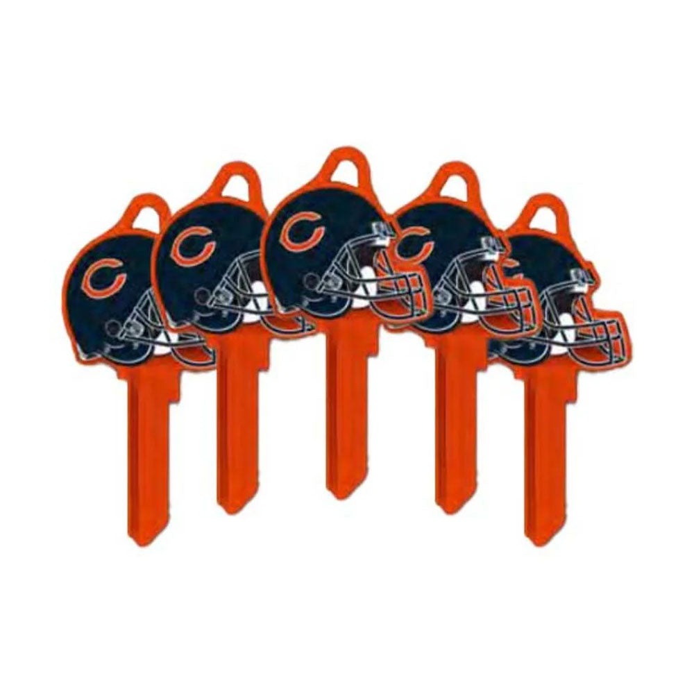 ILCO - NFL-SC1 TeamKeys - Helmet Edition Key Blank - Chicago Bears - Pack of 5