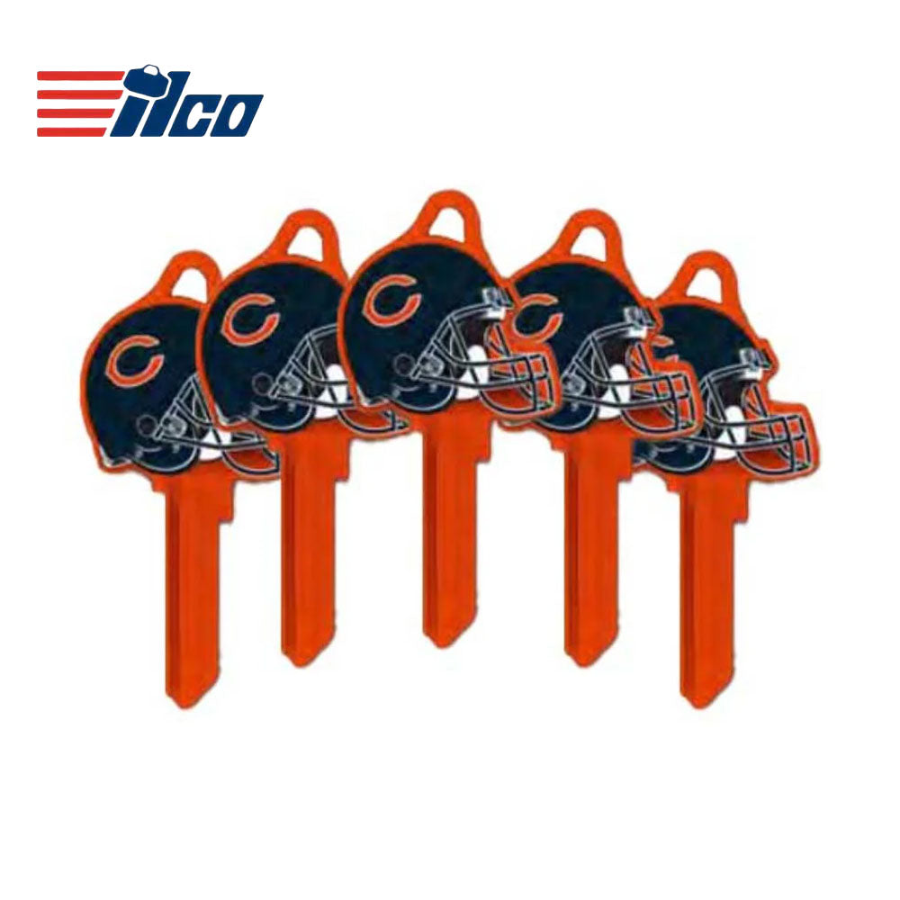 ILCO - NFL-SC1 TeamKeys - Helmet Edition Key Blank - Chicago Bears - Pack of 5