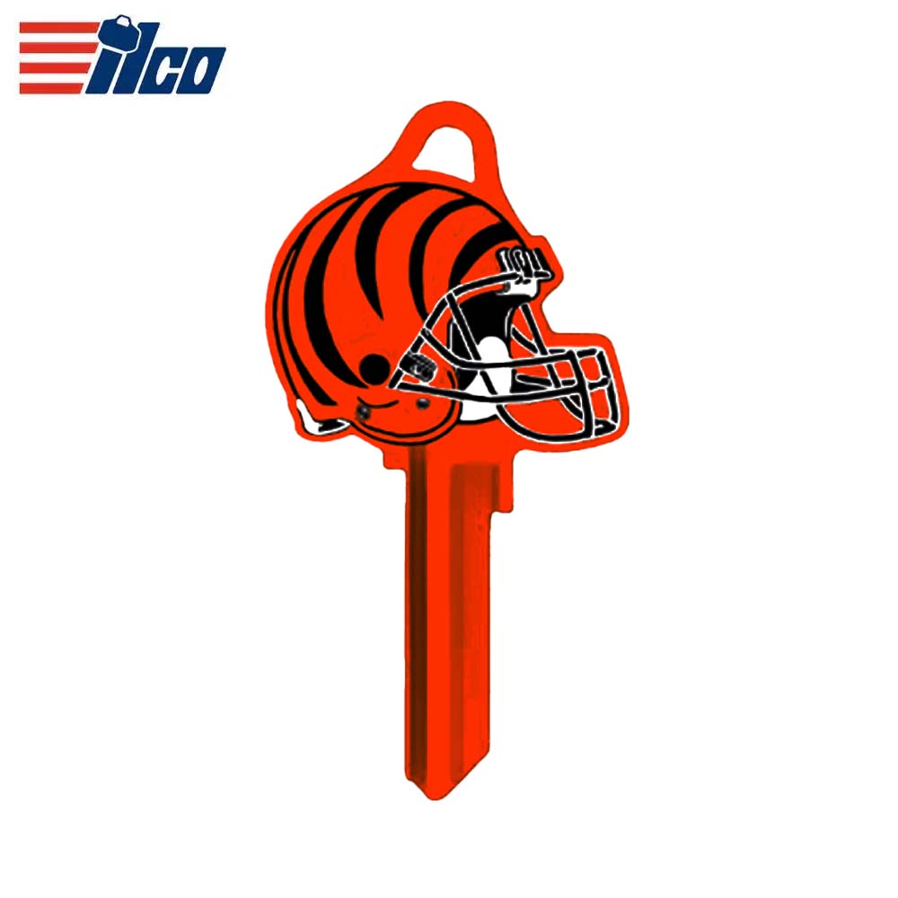 ILCO - NFL-SC1 TeamKeys - Helmet Edition Key Blank - Cincinnati Bengals