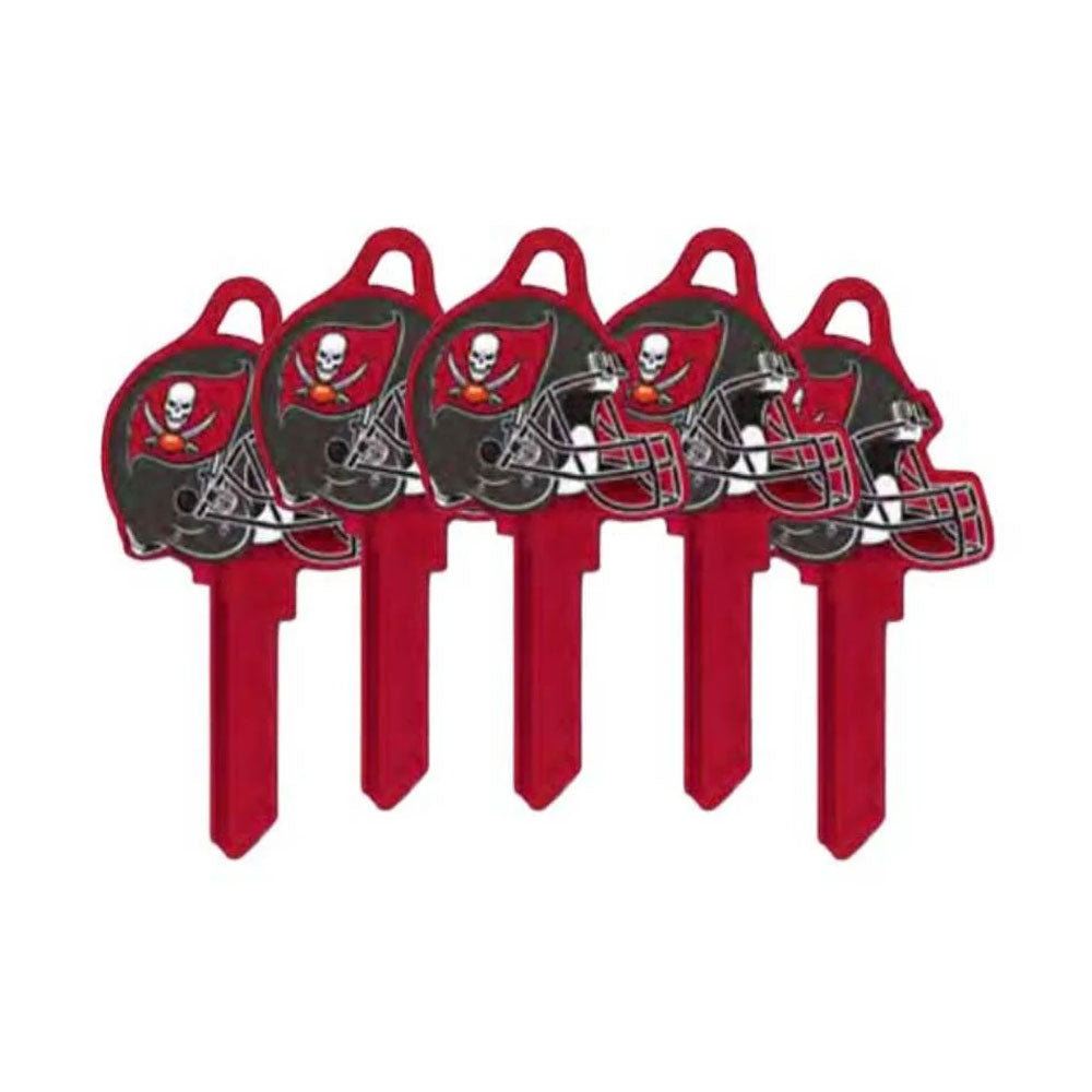 ILCO - NFL-SC1 TeamKeys - Helmet Edition Key Blank - Tampa Bay Buccaneers - Pack of 5