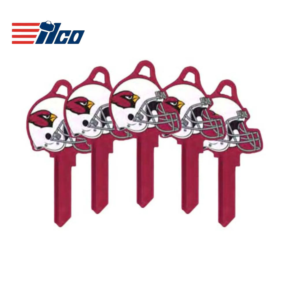 ILCO - NFL-SC1 TeamKeys - Helmet Edition Key Blank - Arizona Cardinals - Pack of 5