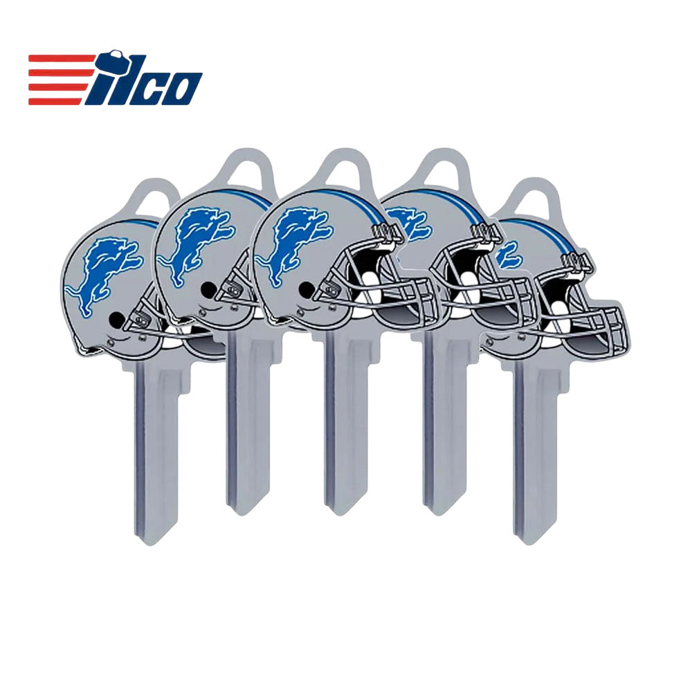 ILCO - NFL-SC1 TeamKeys - Helmet Edition Key Blank - Detroit Lions - Pack of 5