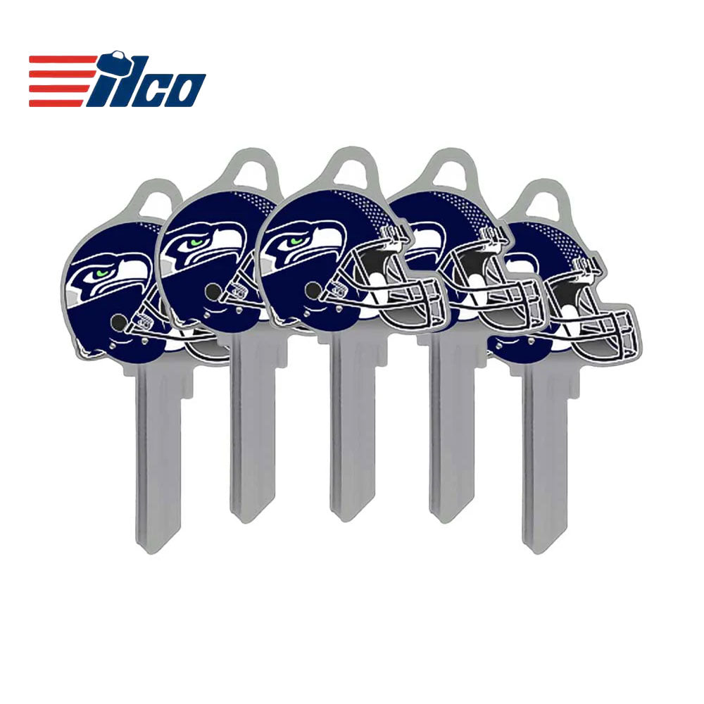 ILCO - NFL-SC1 TeamKeys - Helmet Edition Key Blank - Seattle Seahawks (5 Pack)