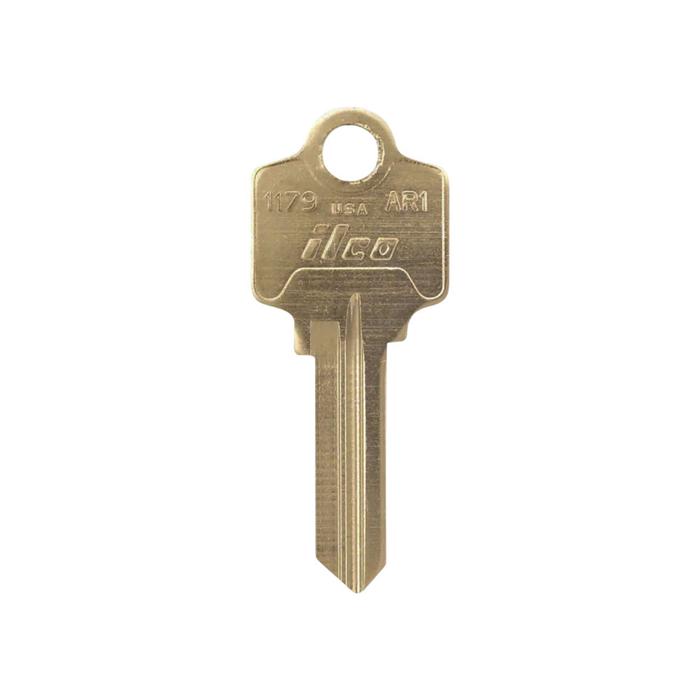 AR1 / N1179 5-Pin Arrow Key Blank - Brass Finish AR1 BR - ARR-4D (250 Pack)