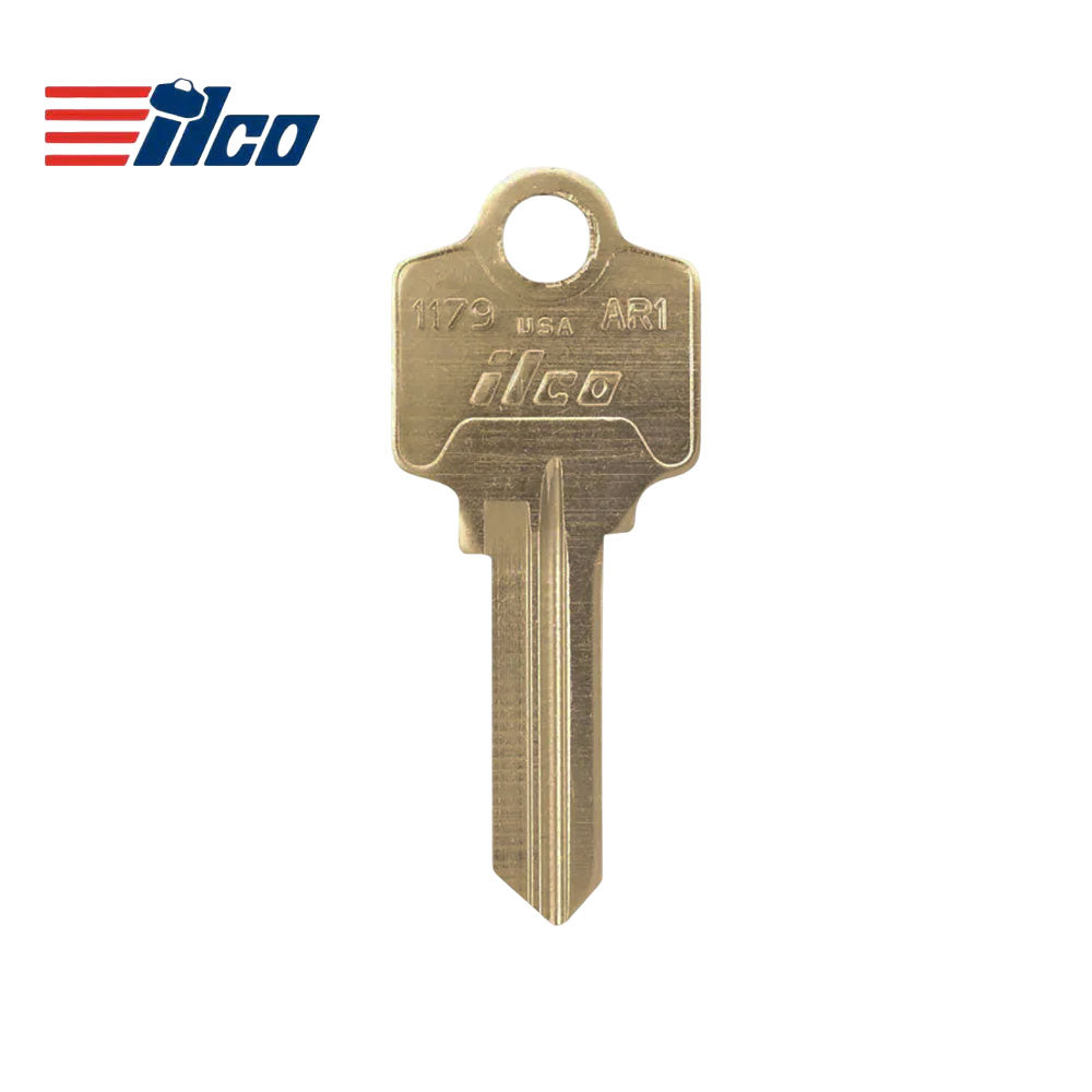 AR1 / N1179 5-Pin Arrow Key Blank - Brass Finish AR1 BR - ARR-4D