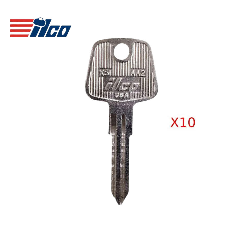 Audi Honda Jaguar Volvo Key Blank - NE-1 / AA2 (Packs of 10)