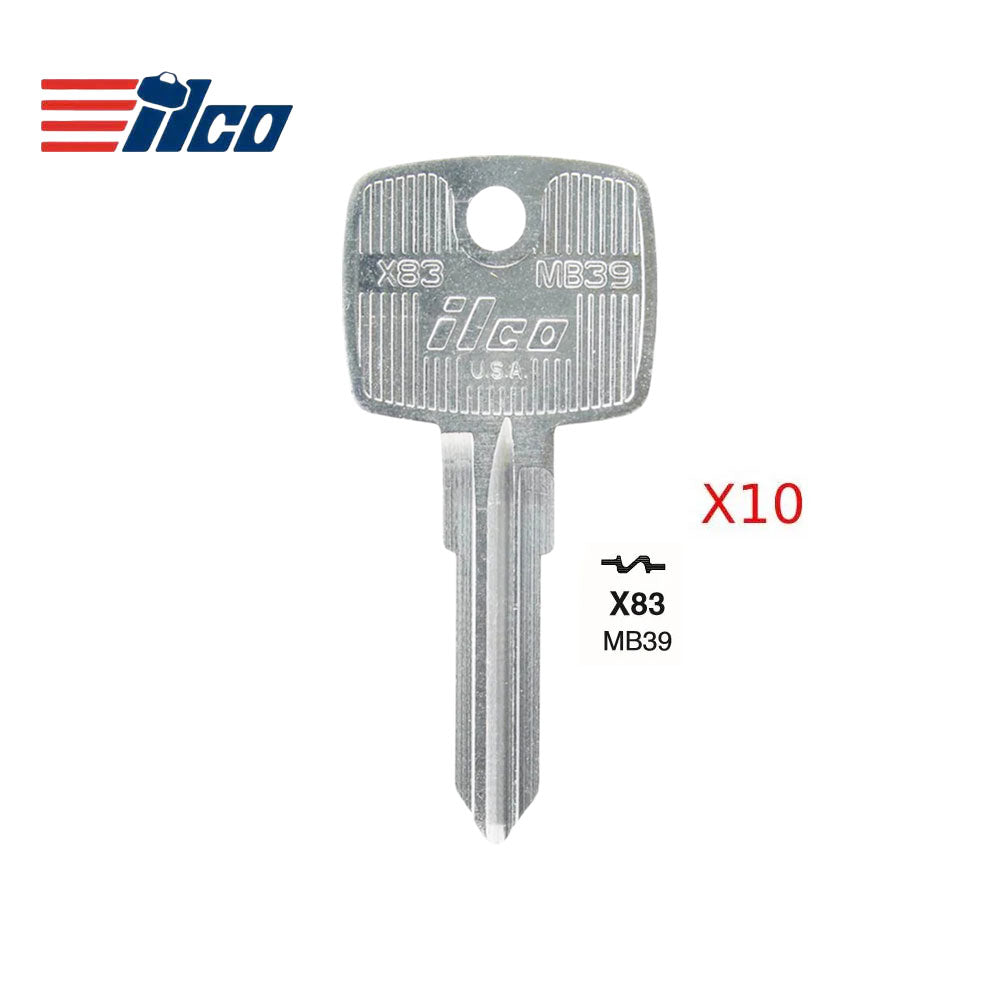 Mercedes Benz Key Blank - X83 / MB39 (Packs of 10)