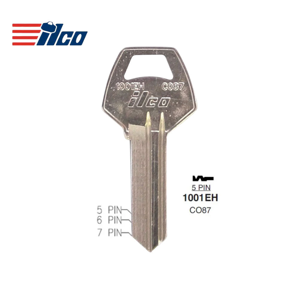 ILCO 1001EH Corbin Cabinet Key Blank - CO87