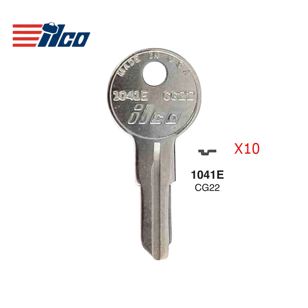 1041E Chicago Commercial & Residencial Key Blank - CHI-14 / CG22 (Packs of 10)